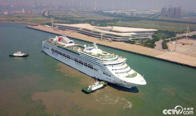 天(tiān)津口岸迎(ying)三年來首(shou)艘國際郵(yóu)輪